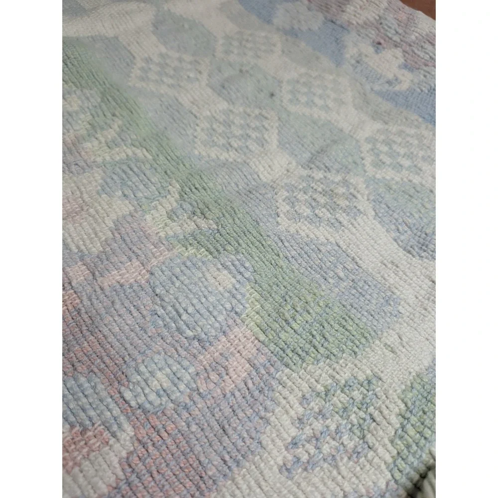 Vintage Cottagecore Nursery Throw Pastel Heart Decor Tapestry Throw Rug Pink